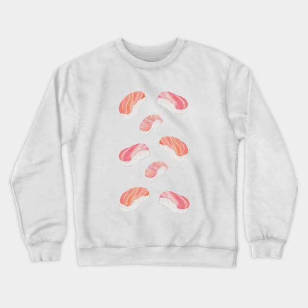 Sushi Pattern Crewneck Sweatshirt by latheandquill